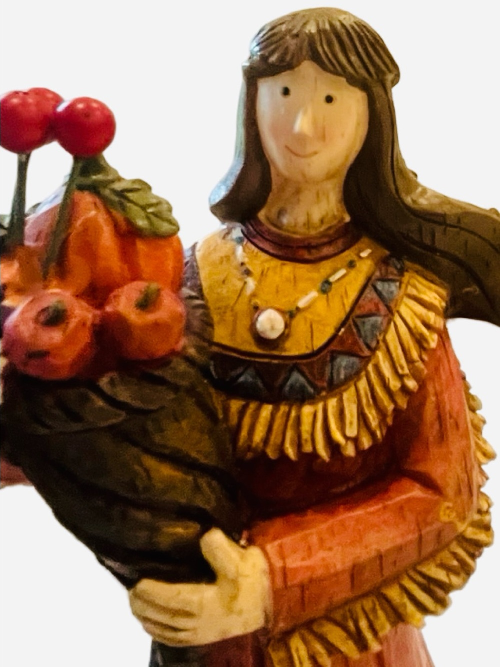 Resin Native American Figure Pair Thanksgiving Fall Decor - Picture 3 of 10
